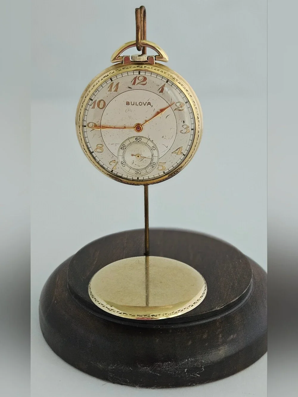 Bulova 17AH Vintage Pocket Watch 17 jewels 10k Rolled Gold Plate Swiss